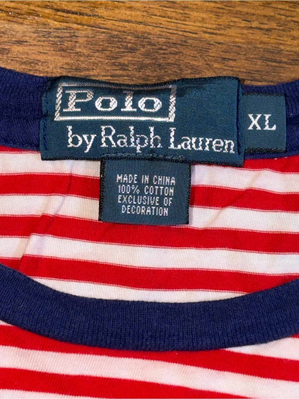 Vintage Polo Ralph Lauren Striped T Shirt Y2K Nautical Preppy Americana Sz XL